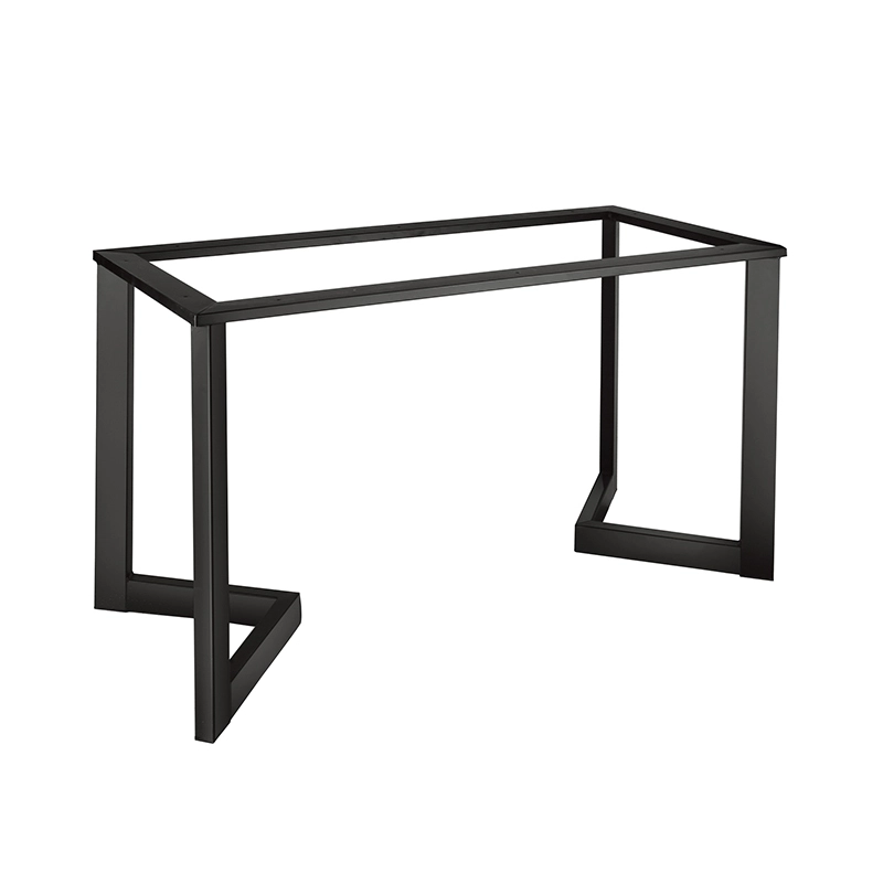 Cadre de base de table de console en acier enduit de poudre noire personnalisée 1