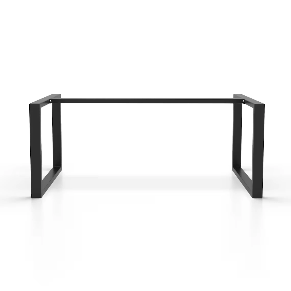 Base de cadre de table de salle de réunion en acier enduit de poudre noire 1