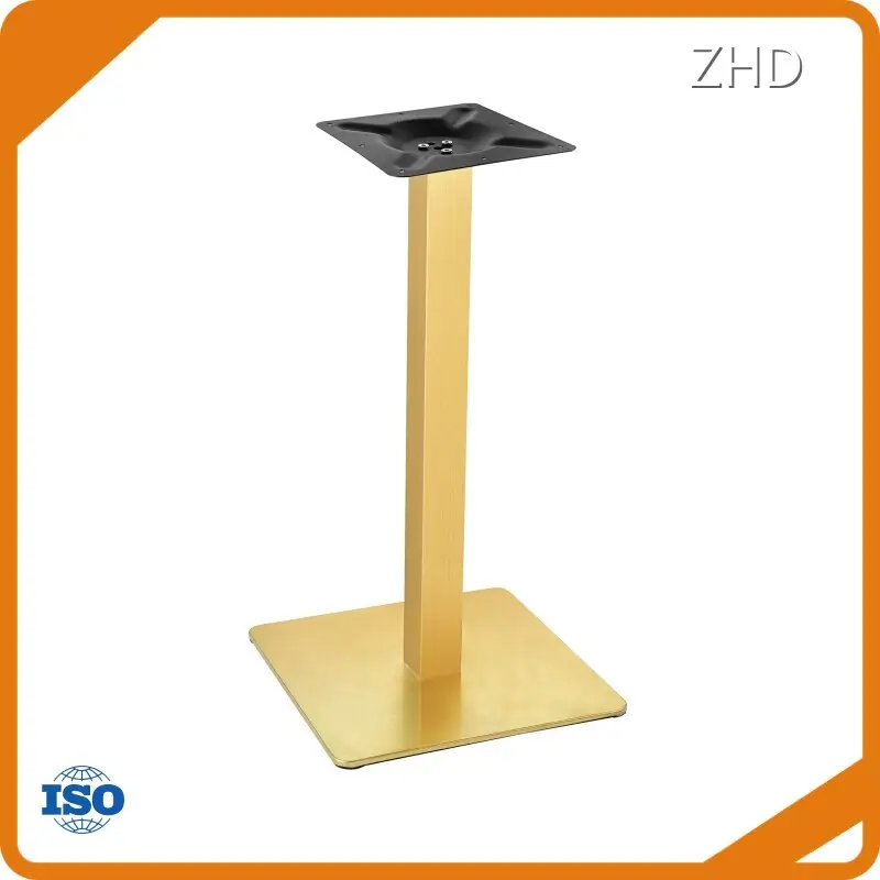 Hot Outdoor Metal Table Legs Brushed Stainless Steel Finish Or Customization ZHD Hardware Brand 1
