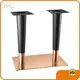 Brushed Stainless Steel Table Legs 10 Sets ZHD Hardware 1