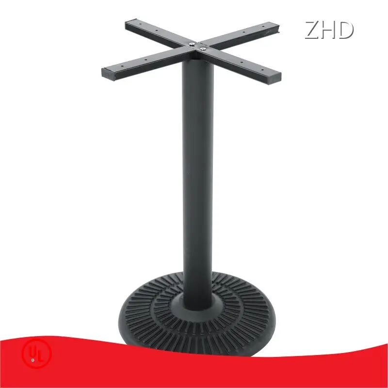 Bar Height Metal Table Legs ZHD Hardware Manufacture Black Or Customization 1