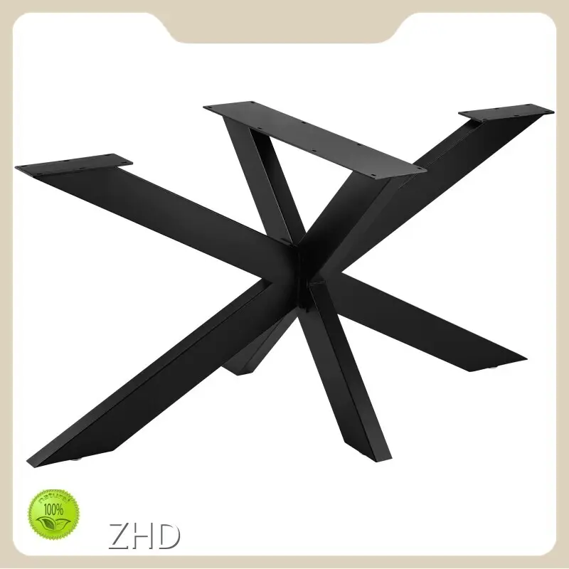 Wholesale Glass Coffee Table Black Legs ZHD Hardware Brand 1