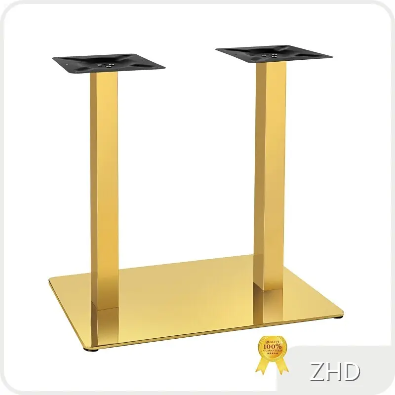 Wholesale Round Dining Table with Gold Base ZHD Hardware Brand 1