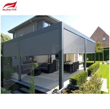 Electric Outdoor Roller Blinds Sunshade Window Waterproof
