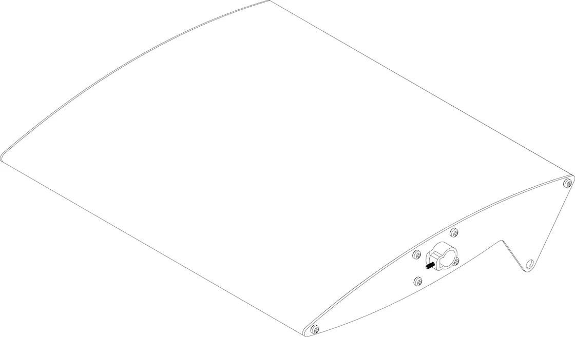 Largeur en aluminium adaptée aux besoins du client d'ailerons de systèmes de toit à persiennes actionnée par couleur de 400/450mm 1