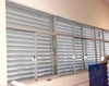 60 Flat Aluminum Louvre Facade System Architectural Sun Control Thickness 1.0~3.0mm 1