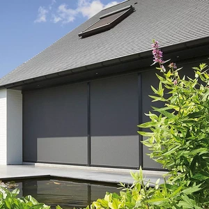 Zip Track Mabomire Roller Shades Isakoṣo latọna jijin adani iwọn UV ẹri