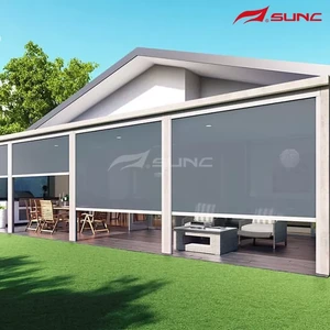 Pergola Do-kay aliminyòm Motorize Panèl Track Pèsyèn Van Prèv