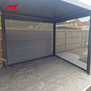 Umkhondo weZip zoMbane iiBlinds zokungangeni moya kwiMvula yangaphandle yeZip Screen Roller Blinds
