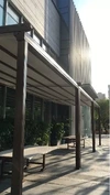 Harga Pergola Bioklimatik Dibungkus Plastik Bubble Film dengan Kotak Karton untuk Aluminium Kerai Pergola Kanopi Restoran Balkon Tenda Ditarik dengan Tirai Merk SUNC Bisa Nego 3