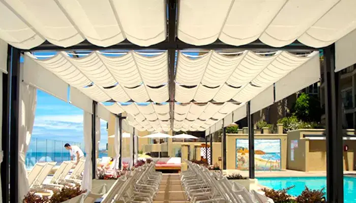 Alaabta OEM Aluminium Pergola SUNC in laga wadahadlo 3