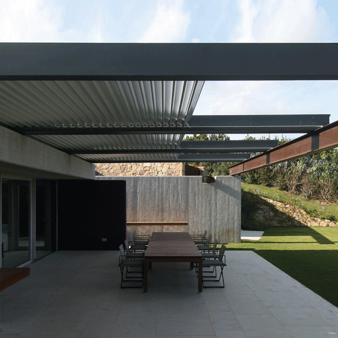 Aluminum Folding Retractable Roof Pergola Attachable Gazebo Side Wall Mounted Awning 1