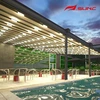 대중음식점 발코니를 위한 주거 PVC 직물 알루미늄 Louvered Pergola 1