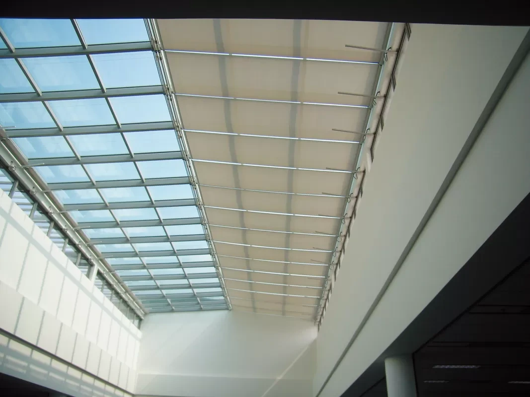 Tension Blackout Shades Heat Resistance Skylight Roof System