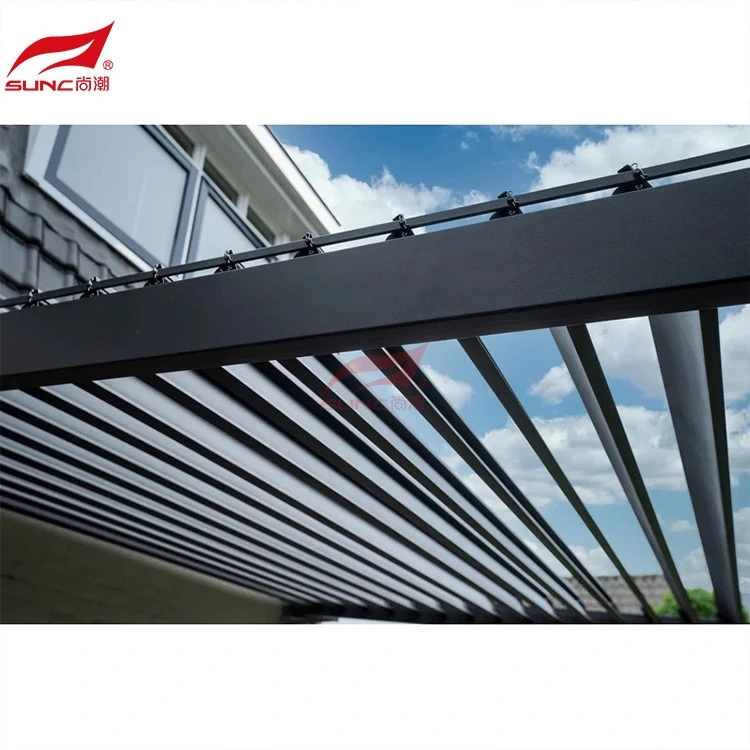 বহিরঙ্গন প্রত্যাহারযোগ্য Louvered অ্যালুমিনিয়াম Pergola গার্ডেন বিল্ডিং ম্যানুয়াল Pergola 1