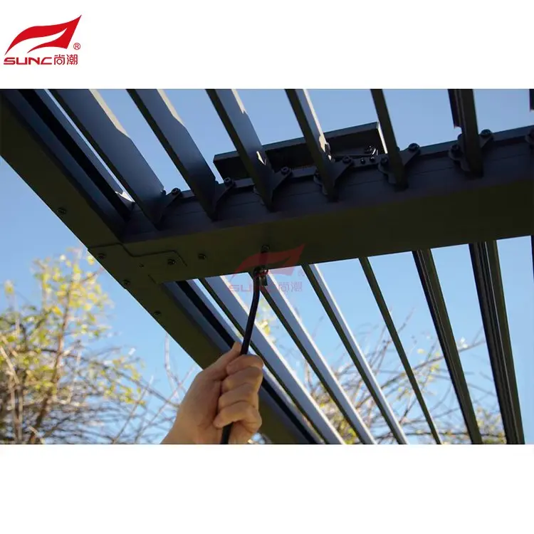 Hot Waterproof Outdoor Blinds Aluminium Pergola SUNC Brand 4
