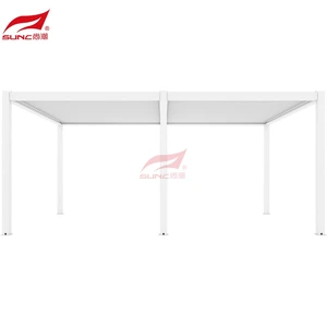 Gazebo Louver Aluminium Pergola Aluminium Outdoor Manual Pergola กันลม