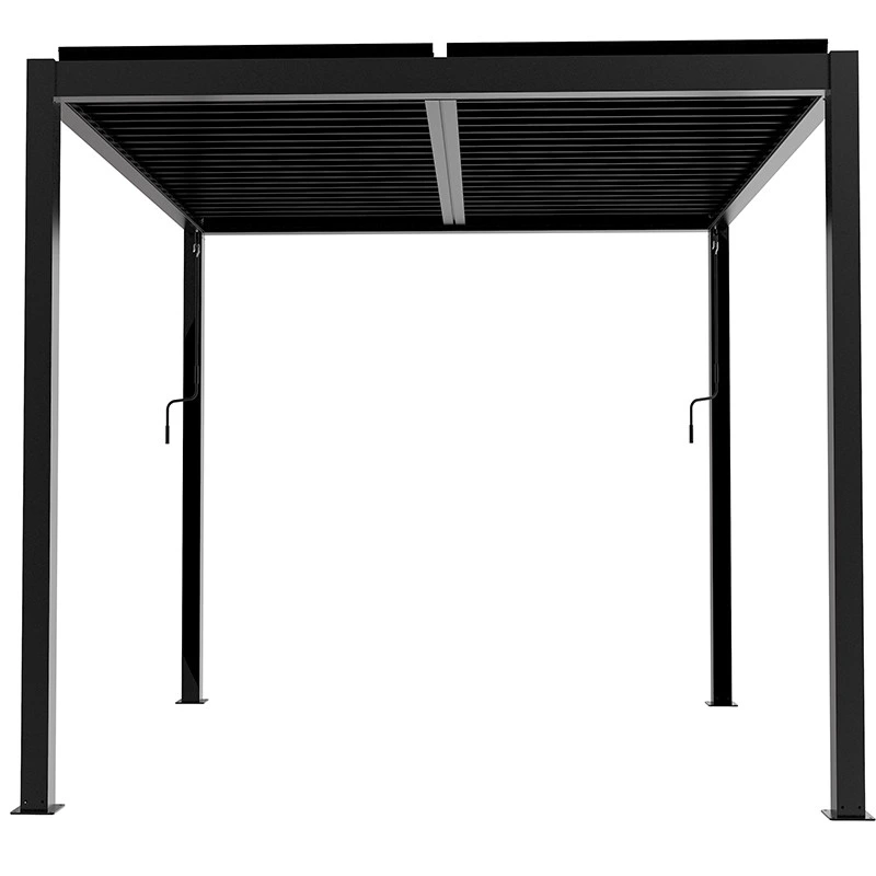 10' Ã 10' Adjustable Hardtop Manual Louvered Pergola Outdoor Patio Sun Shade Shelter 1