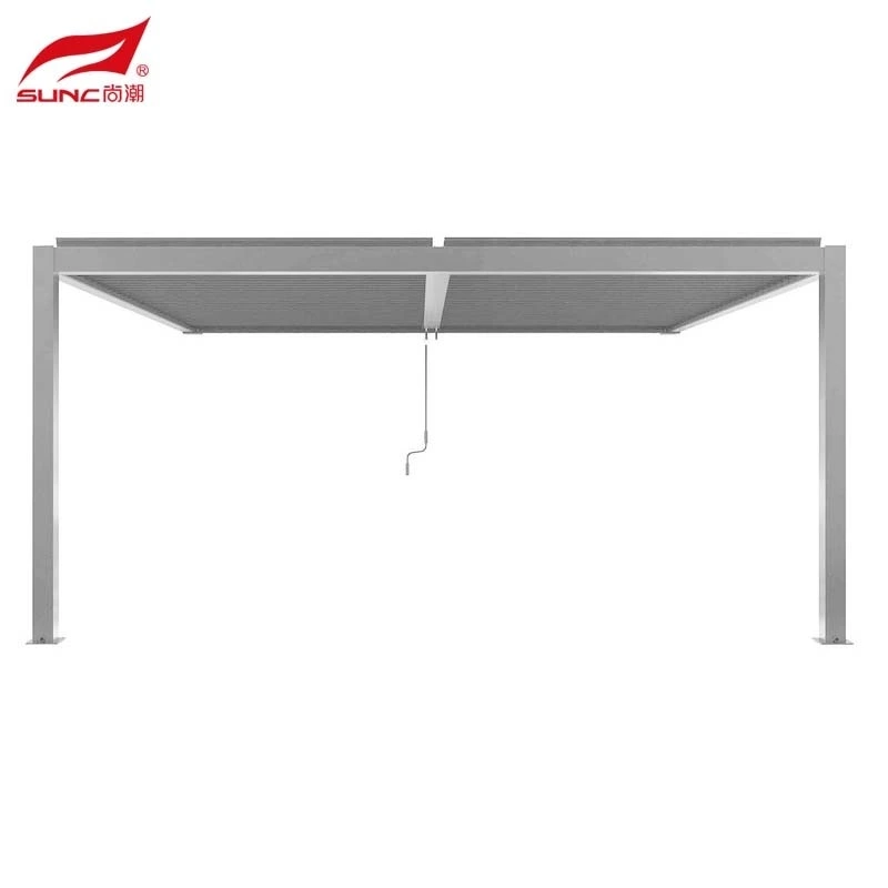 4x4m 4x3m 3x3m Fa'apipi'i ile puipui Alumini Tusitaiala Louvered Pergola Gery Fale Fa'ato'aga i fafo 1
