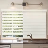 DIY Smart Battery Operated Roller Blind , Zebra Roller Shade Dual Fabric 1
