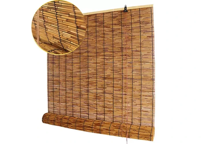 Lämpöeristys Manuaalinen Natural Reed Blinds Custom Window Bamboo Mat Blinds 1