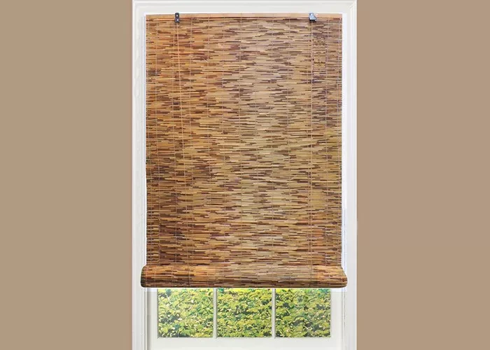 Lämpöeristys Manuaalinen Natural Reed Blinds Custom Window Bamboo Mat Blinds 2