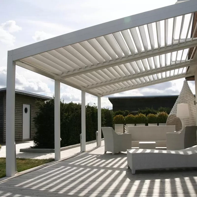 Trwch 3.0mm Wal Louvers Pergola Alwminiwm 1