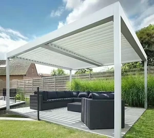 Poud kouvwi 2.0mm Motorize Louvre Do-kay aliminyòm Pergola
