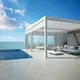 Aṣa Freestanding Aluminiomu laifọwọyi Louvered Pergola ISO 9001 SYNC 2