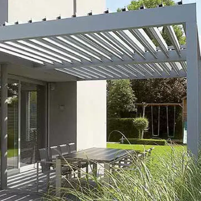 Korantada Louvered Pergola SUNC, Aluminium Pergola Banaanka Matoorka leh 2