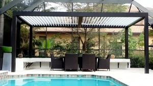 Poda Iliyopakwa 202mm Aerofoil IP67 Aluminium Pergola