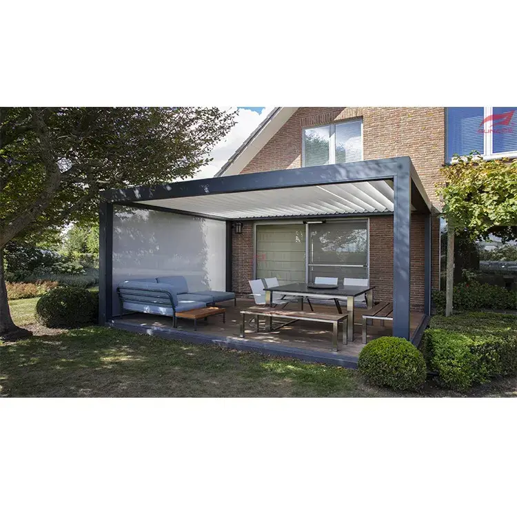 Wax-soo-saarka Beerta Aluminium-ka ee deegaanka-u-saaxiibka ah ee Pergola SUNC 3