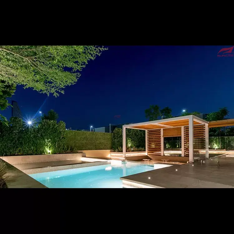 Wax-soo-saarka Beerta Aluminium-ka ee deegaanka-u-saaxiibka ah ee Pergola SUNC 5