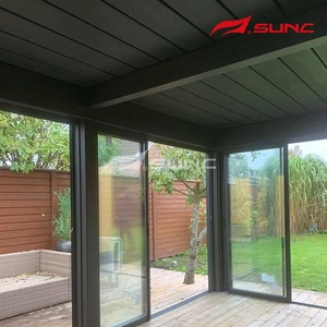IP67 Anthracite អាលុយមីញ៉ូម Pergola សួនអុកស៊ីតកម្ម Anodic Pergolas
