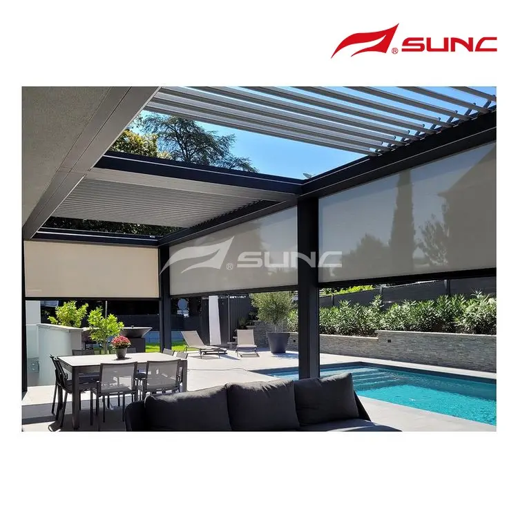 Aluminium Aluminium Toos ah Louvered SUNC, Kartoon ama Kas Alwaax ah 4