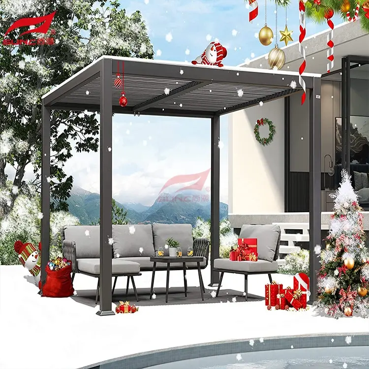 Si Toos ah Louvered Pergola SUNC,20 Maalmood 4