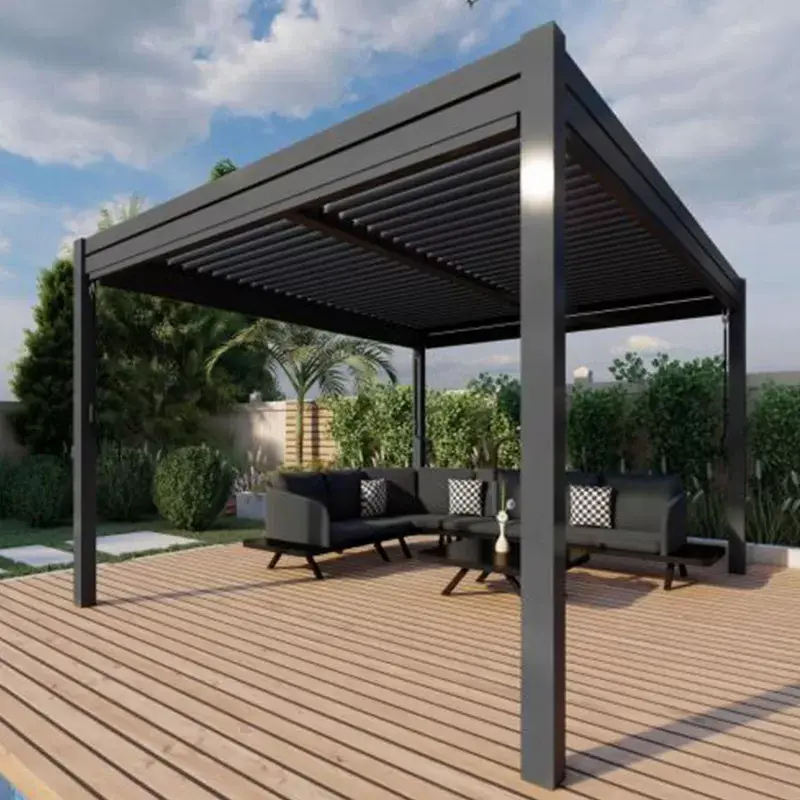 Soosaarka ugu Fiican ee Aluminium Matoorka leh ee Pergola SUNC 4