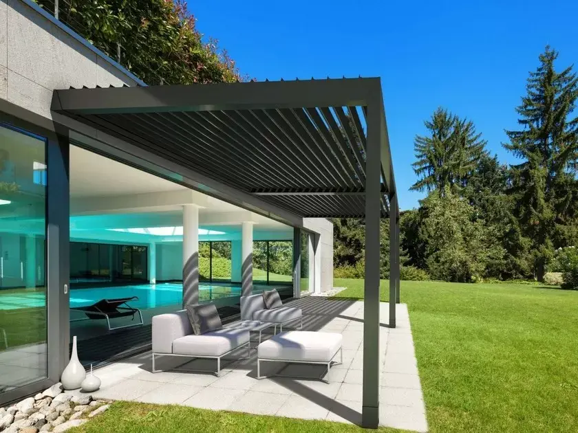 Jumlo Sunc Casri ah oo aan biyuhu celin karin matoorka Aluminium Pergola SUNC Brand 6