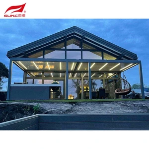 Awning Bioclimatica Motorized Aluminum Pergola Waterproof Outdoor Garden