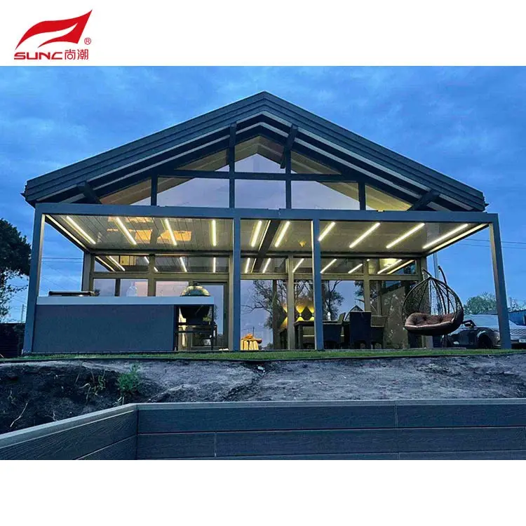 Soosaarista SUNC Aluminium Aluminium Atomaati ah Louvered Pergola 2