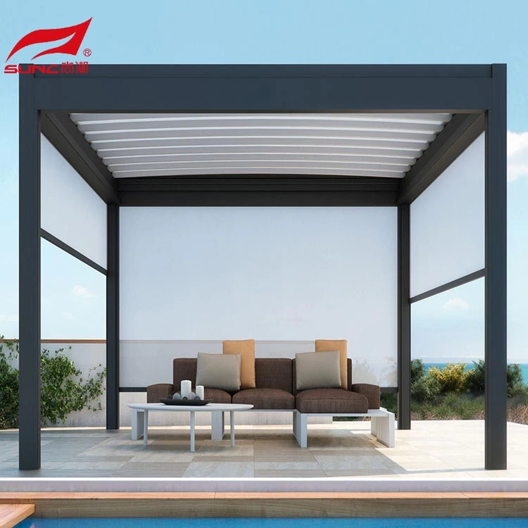 Perusahaan SUNC Pergola Louvers Otomatis sing gampang digunakake 2