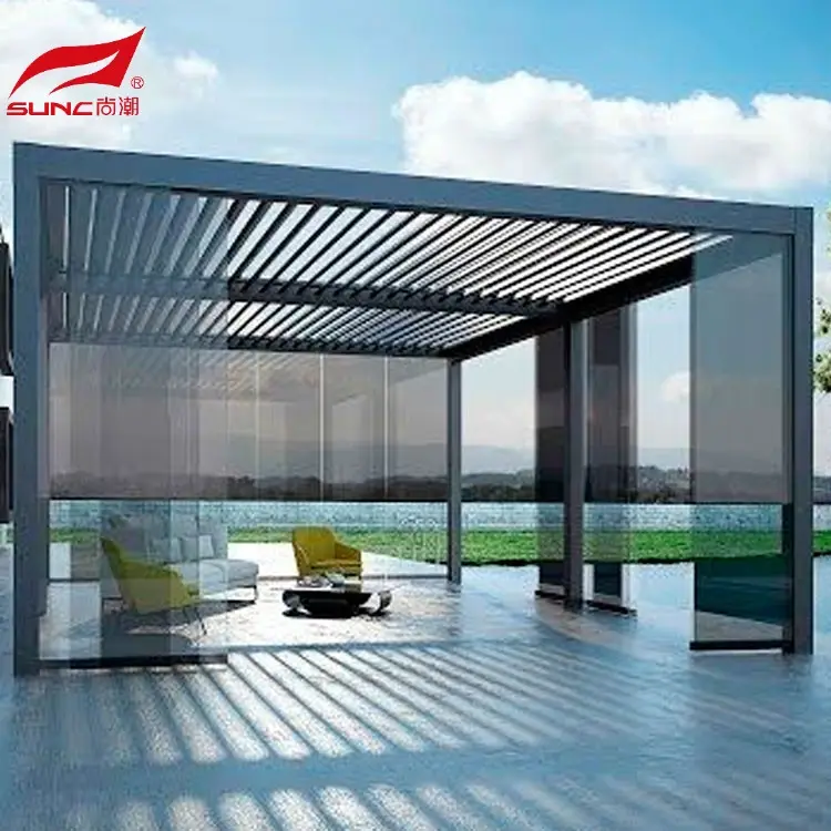 Si fudud loo isticmaali karo otomaatig ah Pergola Louvers SUNC Company 4