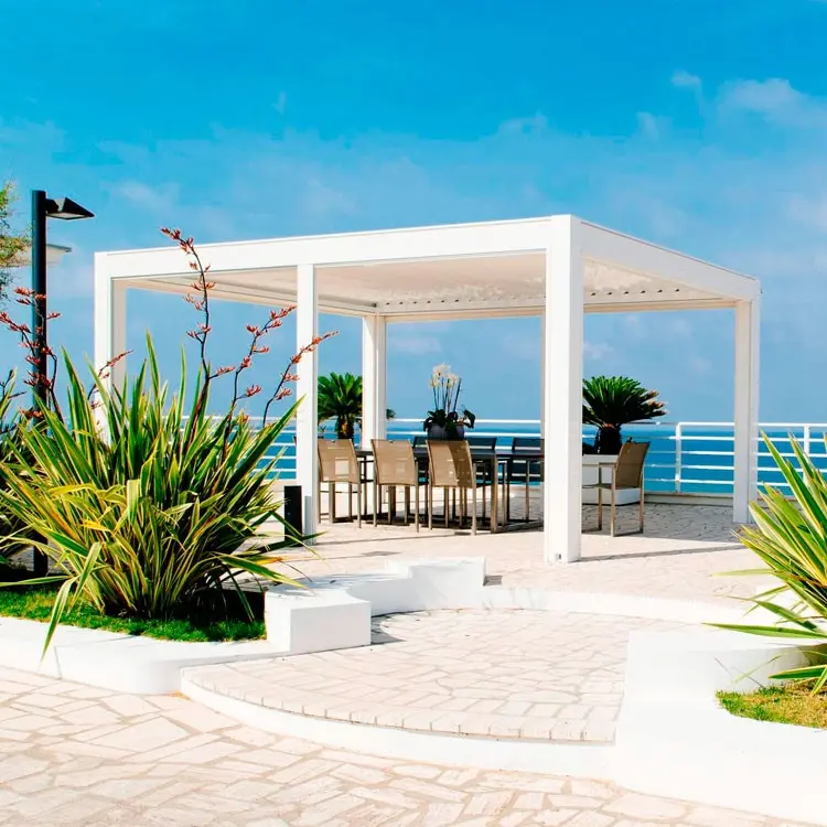High-end Motorized Louvered Pergola Price List | SUNC 3