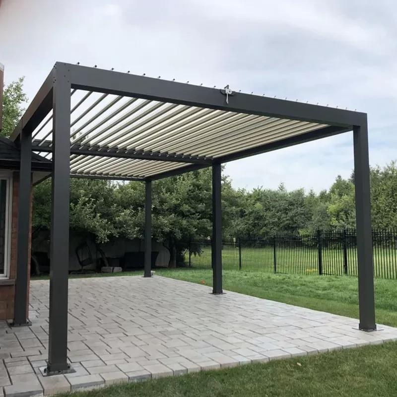 Pergola Modern dengan Pembuatan SUNC Kisi-kisi Bermotor 2