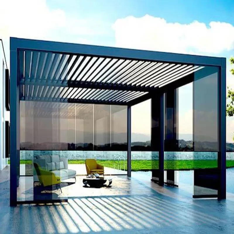 Pergola med motoriserede lameller Company SUNC SGS 2