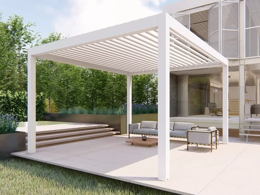 Yuqori sifatli Avtomatik Pergola Panjurlari SUNC kompaniyasi 2