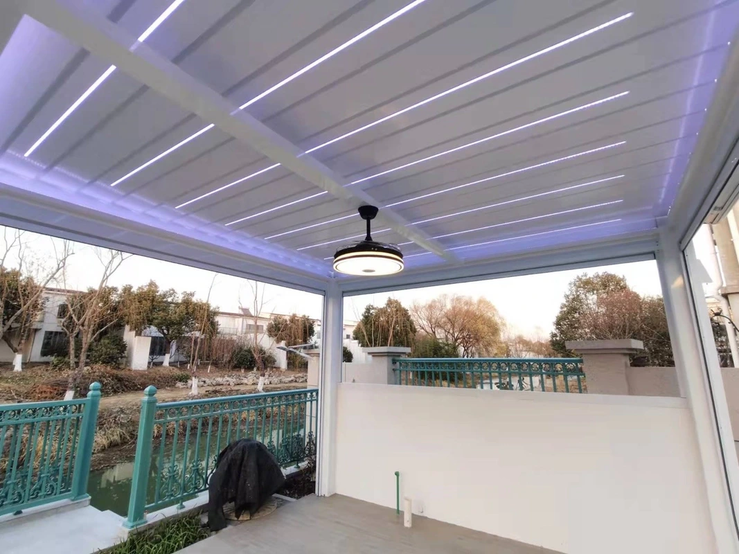 Pergola Modern karo Suppliers Louvers Power 2