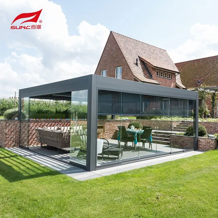 OEM Soosaarka Aluminium Aluminium Toos ah Louvered Pergola SUNC 3