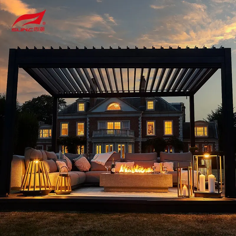 Pergola pẹlu Motorized Louvers SYNC SYNC Brand Western Union 2