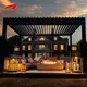 Pergola pẹlu Motorized Louvers SYNC SYNC Brand Western Union 2